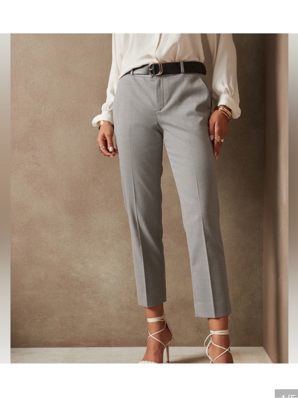 Banana republic women’s Avery straight leg dress pant - gray, size 12